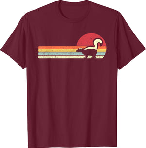 Skunk Shirt Vintage T-Shirt - T-Shirt | Maroon