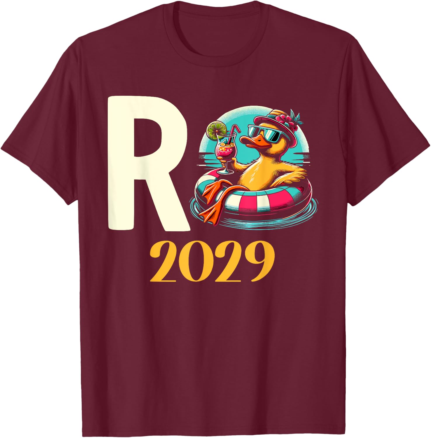 Rente 2029 R with German Text, black T-Shirt - T-Shirt | Maroon