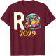 Rente 2029 R with German Text, black T-Shirt - T-Shirt | Maroon