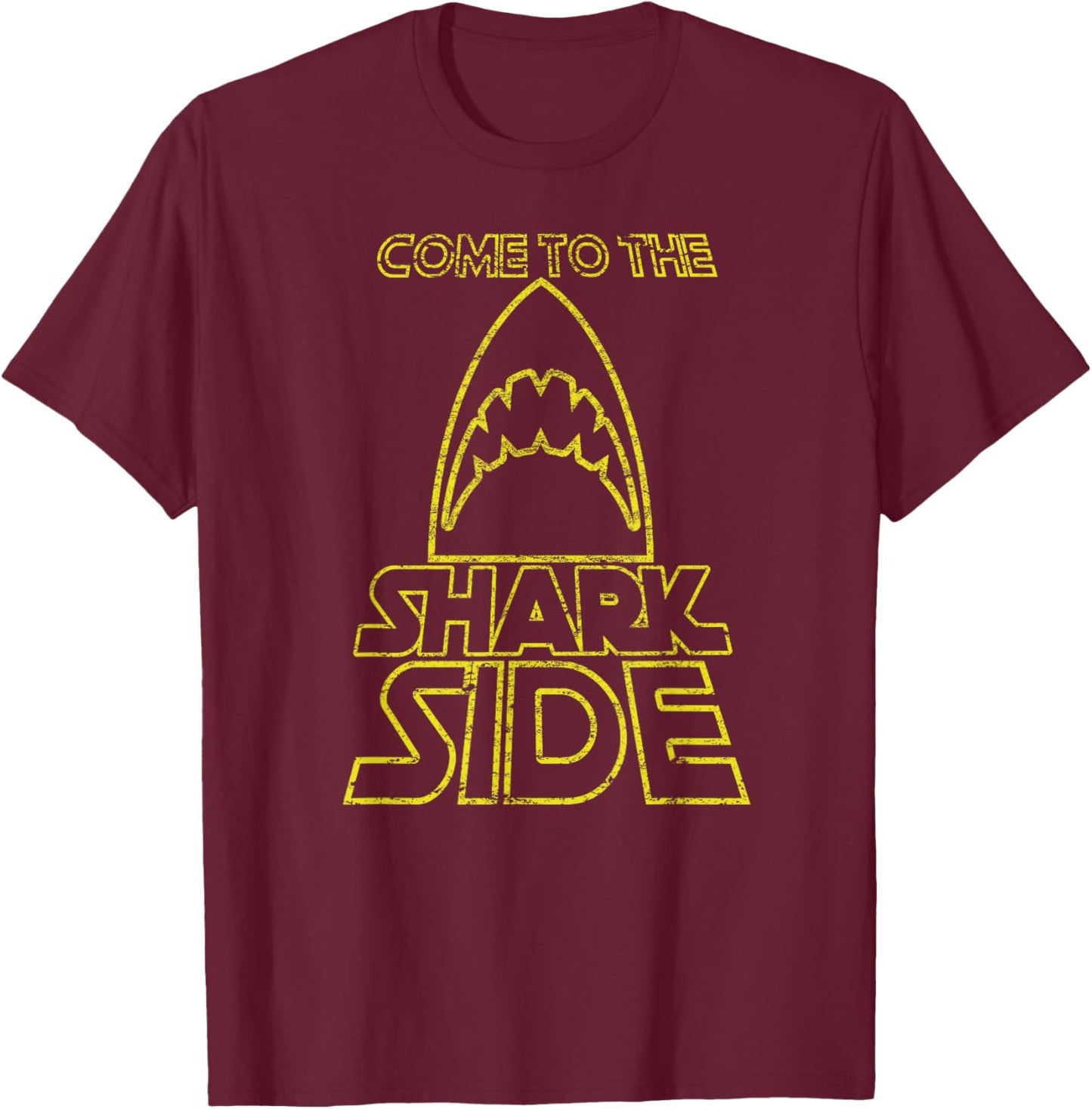 Come To The Shark Side Love Sharks Vintage Gift T-Shirt - T-Shirt | Maroon
