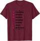 Camille Name Personalised Woman Gift Camille Girl , white T-Shirt - T-Shirt | Maroon