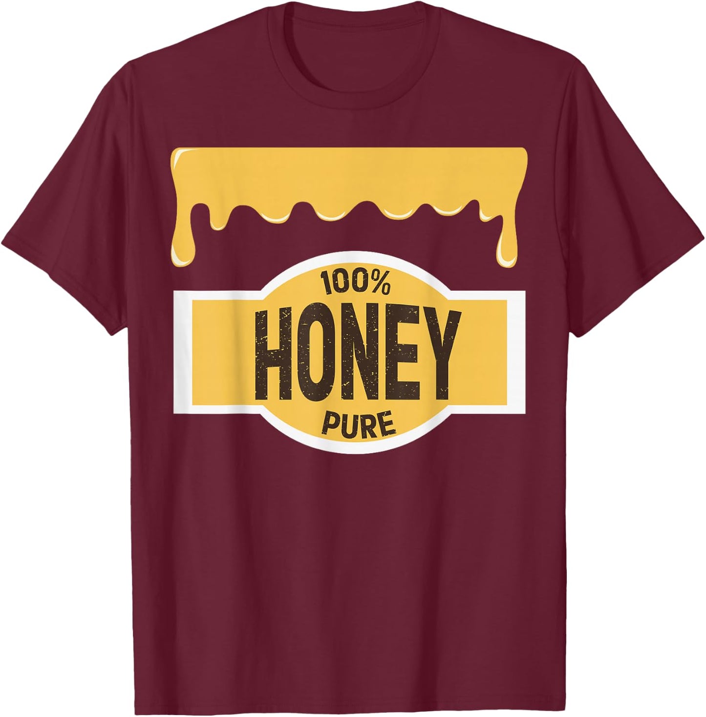 Honey Jar Last Minute Honeypot DIY Halloween Costume T-Shirt - T-Shirt | Maroon