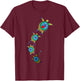Beautiful Nautical Tropical Swimming Sea Turtles T-Shirt - T-Shirt | Maroon