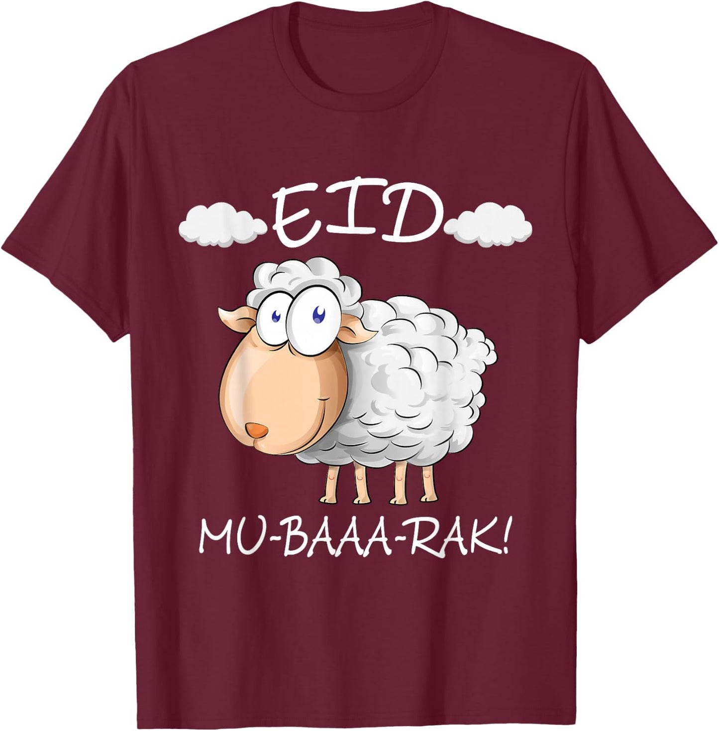 Eid Al-Adha Eid Mubarak Happy Eid Day Muslim eid 2025 kids T-Shirt - T-Shirt | Maroon
