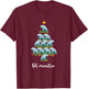 Xmas Tree Decorations Aquatic Animal Funny Manatee Christmas T-Shirt - T-Shirt | Maroon