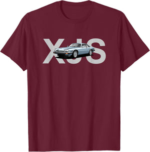 British Classic Sports Cars Famous Jaguars T-Shirt - T-Shirt | Maroon