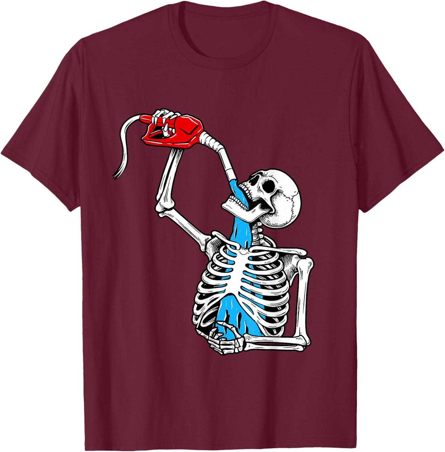 Car Skeleton - Car Guy Auto Mechanic Car Collector T-Shirt - T-Shirt | Maroon