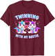Friends Matching Twins Day Twinning With My Bestie T-Shirt - T-Shirt | Maroon
