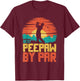 Best PeePaw By Par Golfing Golf Golfer Funny Pee-Paw T-Shirt - T-Shirt | Maroon