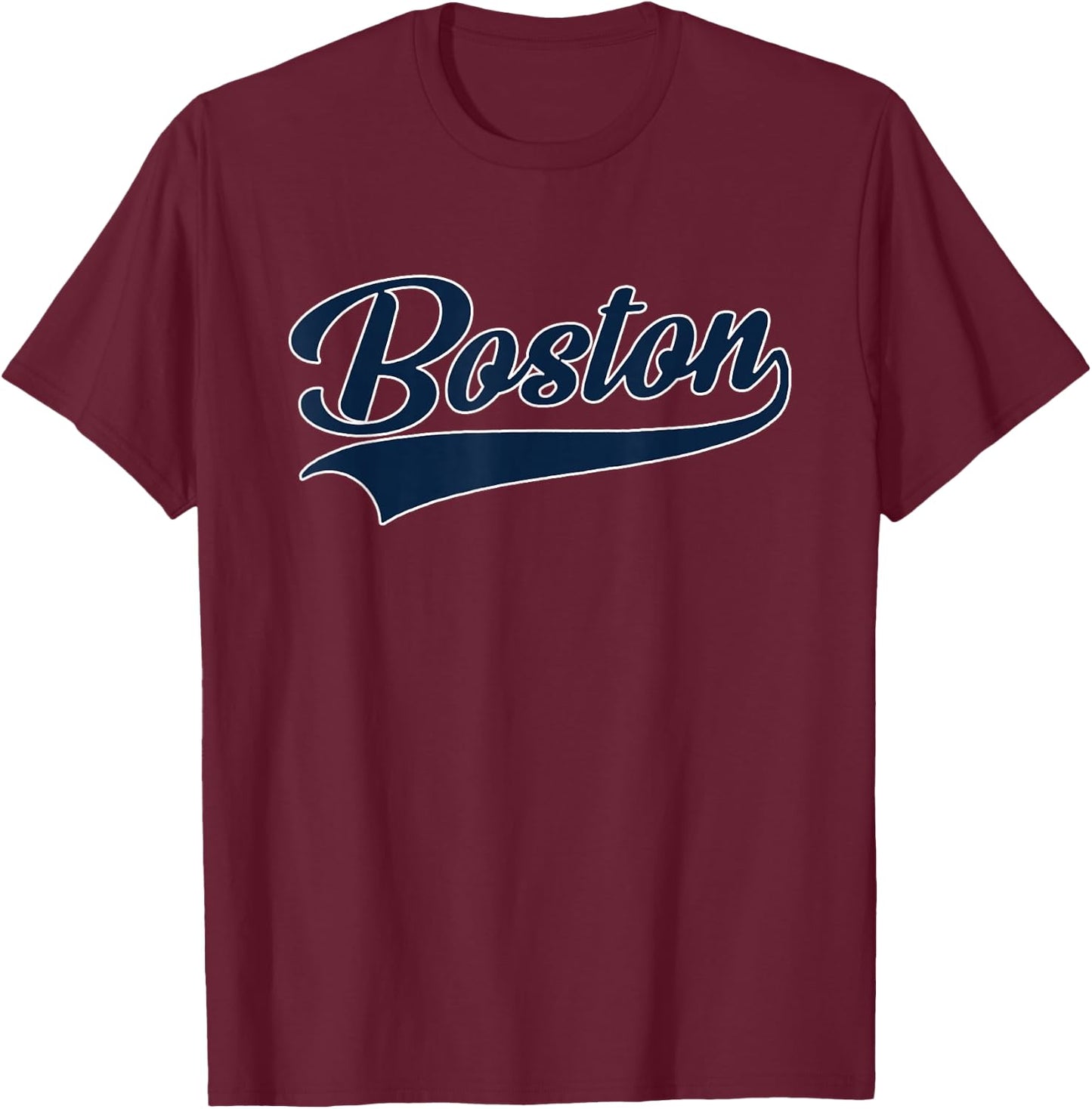Boston - Throwback Design - Classic T-Shirt - T-Shirt | Maroon