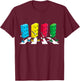 Master Builder Colourful Building Blocks Streets Boys Kids , black T-Shirt - T-Shirt | Maroon