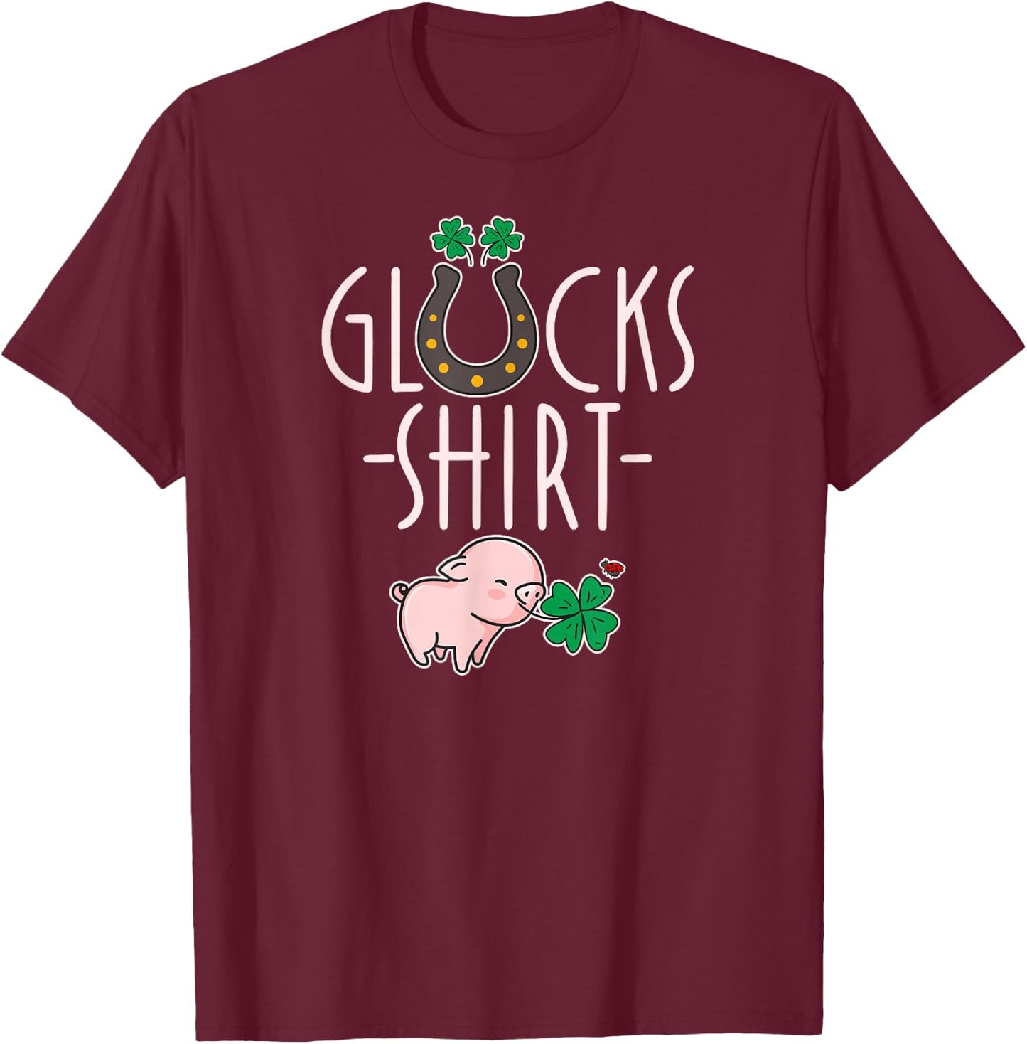 Lucky Shirt – Lucky Charm Exam Graduation School Luck T-Shirt - T-Shirt | Maroon