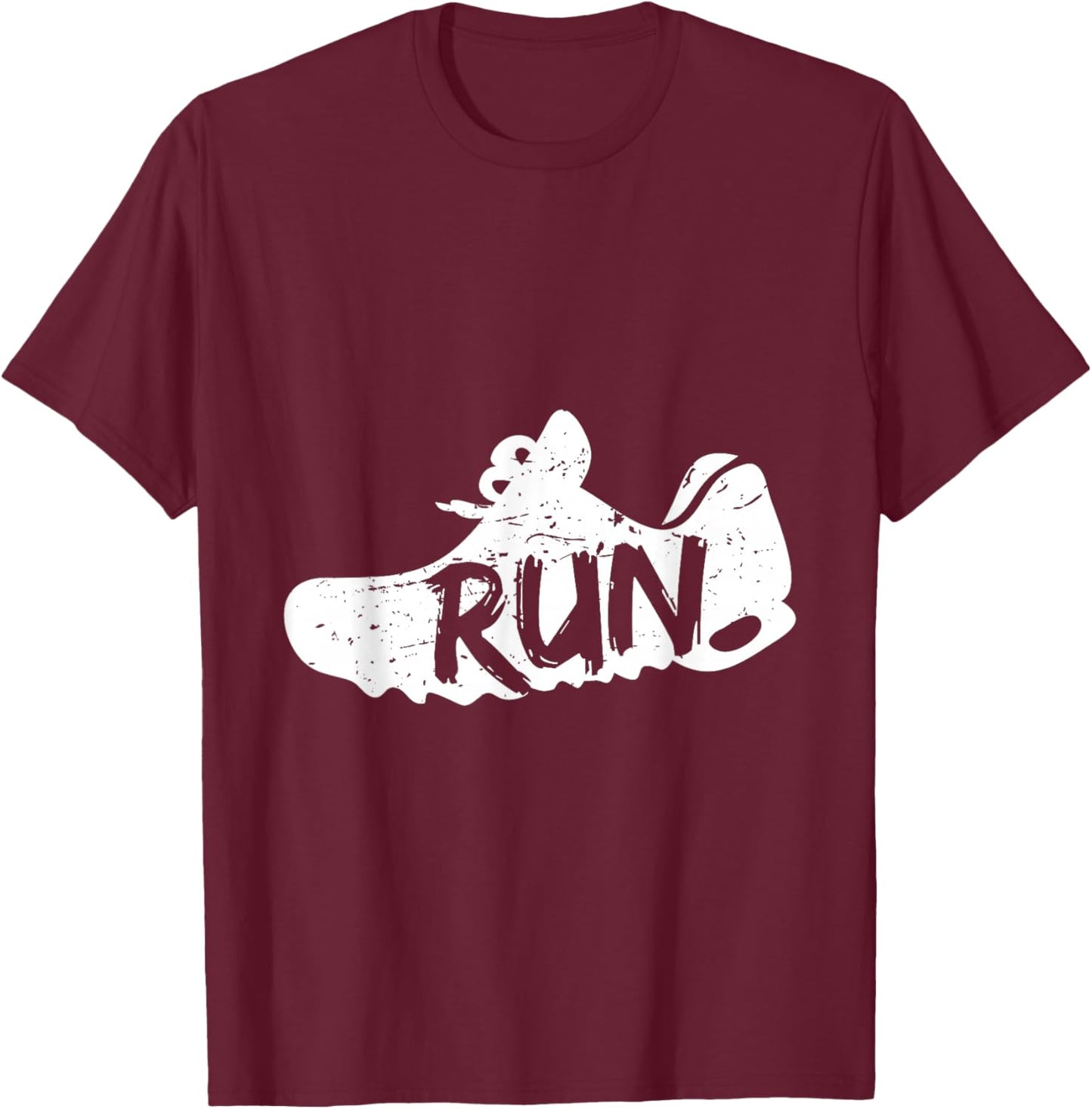 Sports Shoes Running Runner Gift Fun T-Shirt - T-Shirt | Maroon