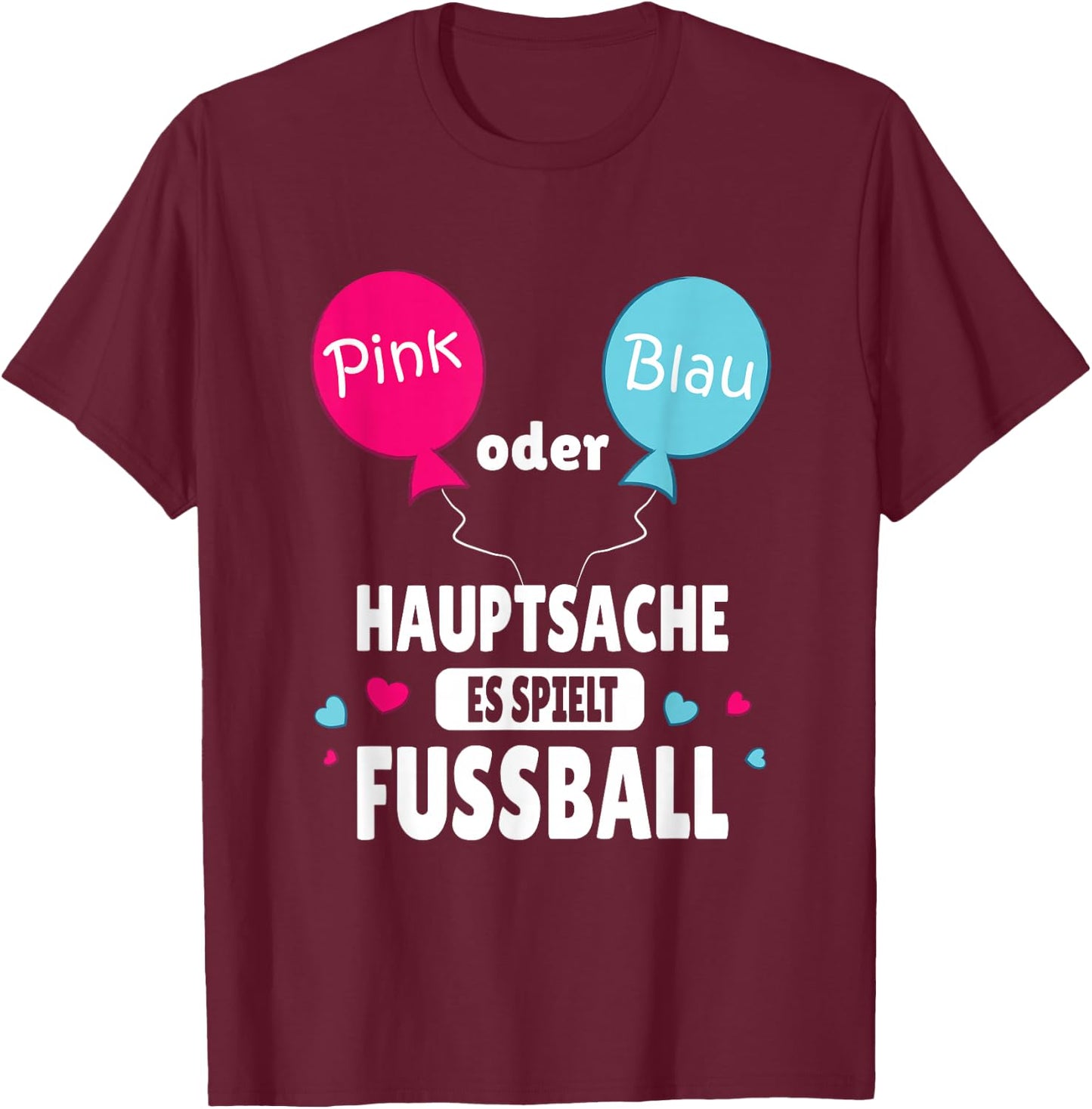 Gender Reveal Party , black, s T-Shirt - T-Shirt | Maroon