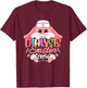 Dialysis Easter Day Nurse Crew Bunny Ears Dialysis Nurse T-Shirt - T-Shirt | Maroon