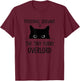 Cat Personal Servant Of The Tiny Furry Overlord Funny T-Shirt - T-Shirt | Maroon