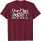 Drum Major Aunt Of A Drum Major Auntie Leopard T-Shirt - T-Shirt | Maroon