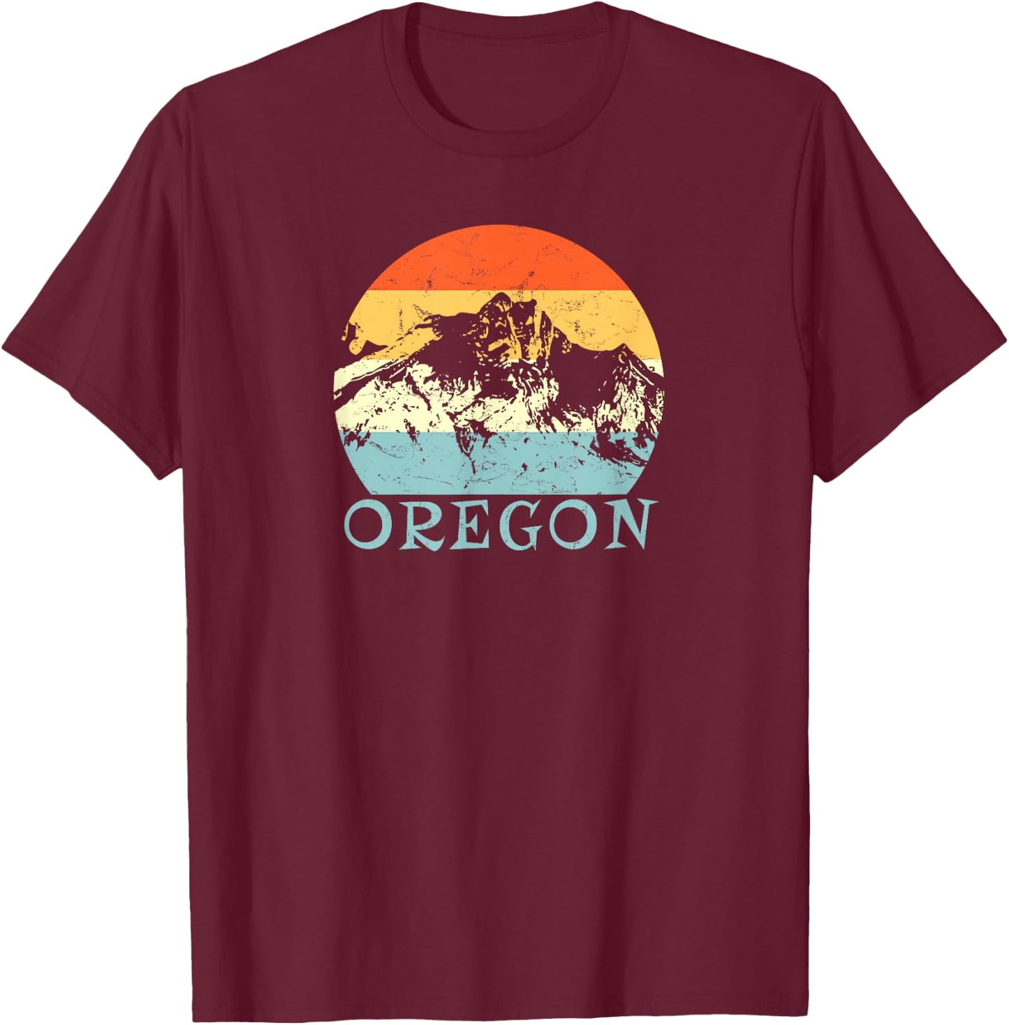 Oregon, The Beaver State with it's natural beauty. Oregon T-Shirt - T-Shirt | Maroon