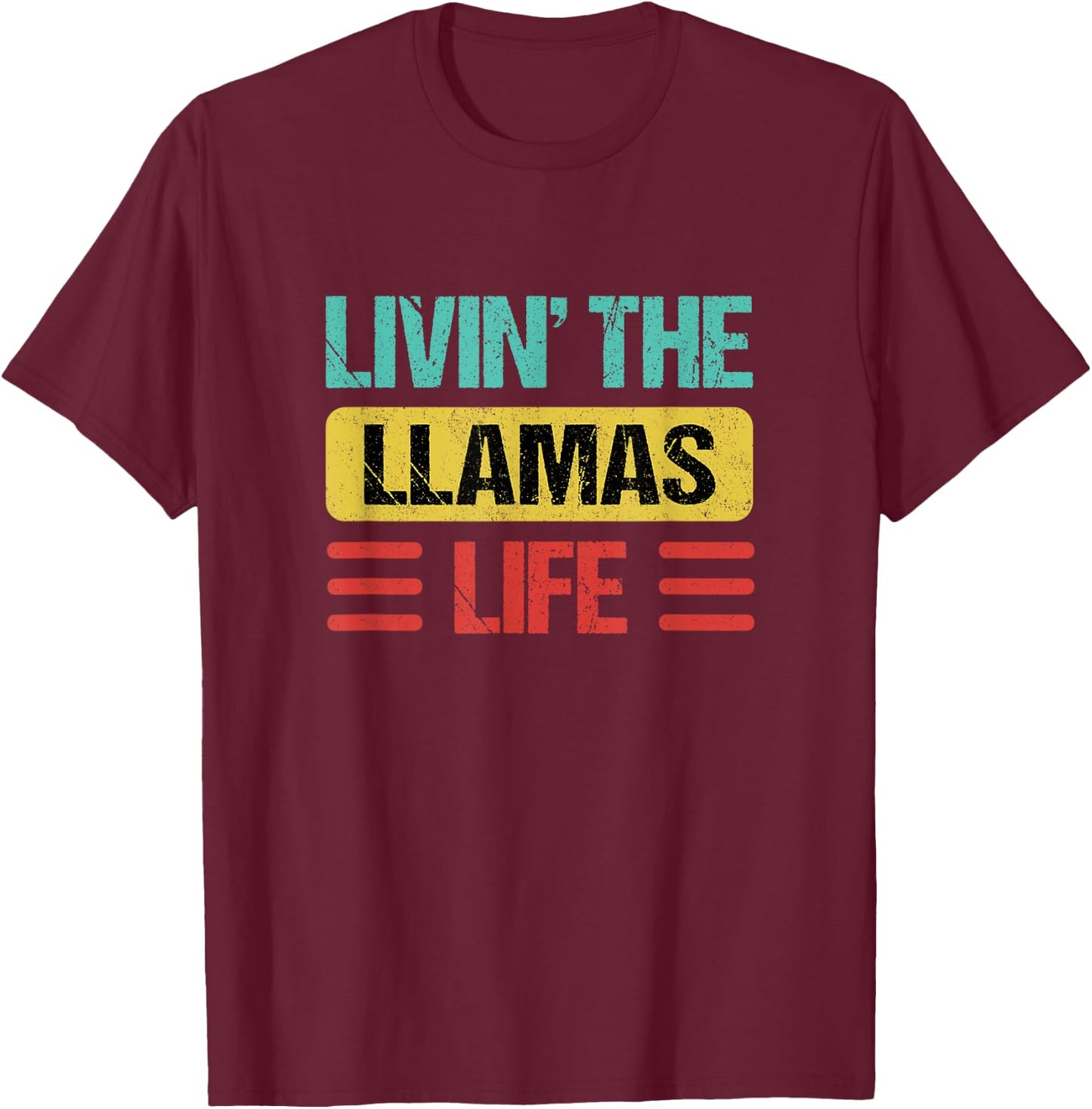 Llamas Name T-Shirt - T-Shirt | Maroon