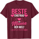 Beste Ehefrau Und Mama Der Welt T-Shirt - T-Shirt | Maroon