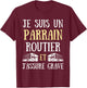 Godfather Road Man Funny Truck Gift Driver , Black, S T-Shirt - T-Shirt | Maroon