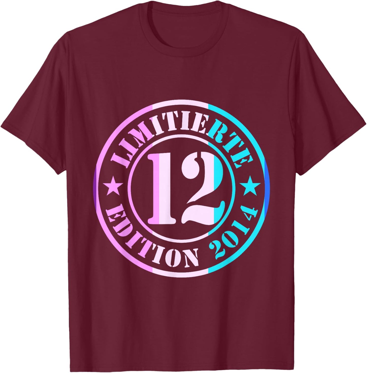12. Geburtstag Junge Mädchen Limited Edition 2012 Jahre T-Shirt - T-Shirt | Maroon