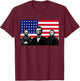 Lincoln and his Generals Grant and Sherman Civil War T-Shirt - T-Shirt | Maroon