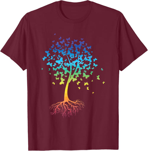 Colorful Butterfly Tree Root Environment Inspiration