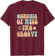 Godmother Two Groovy Second Birthday Retro 2nd Bday Party T-Shirt - T-Shirt | Maroon