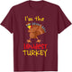Loudest Turkey Matching Family Group Thanksgiving Party T-Shirt - T-Shirt | Maroon