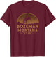 Bozeman Montana MT Rodeo Cowboy T-Shirt - T-Shirt | Maroon