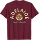 Adelaide South Australia Australian Kangaroo Adelaide T-Shirt - T-Shirt | Maroon