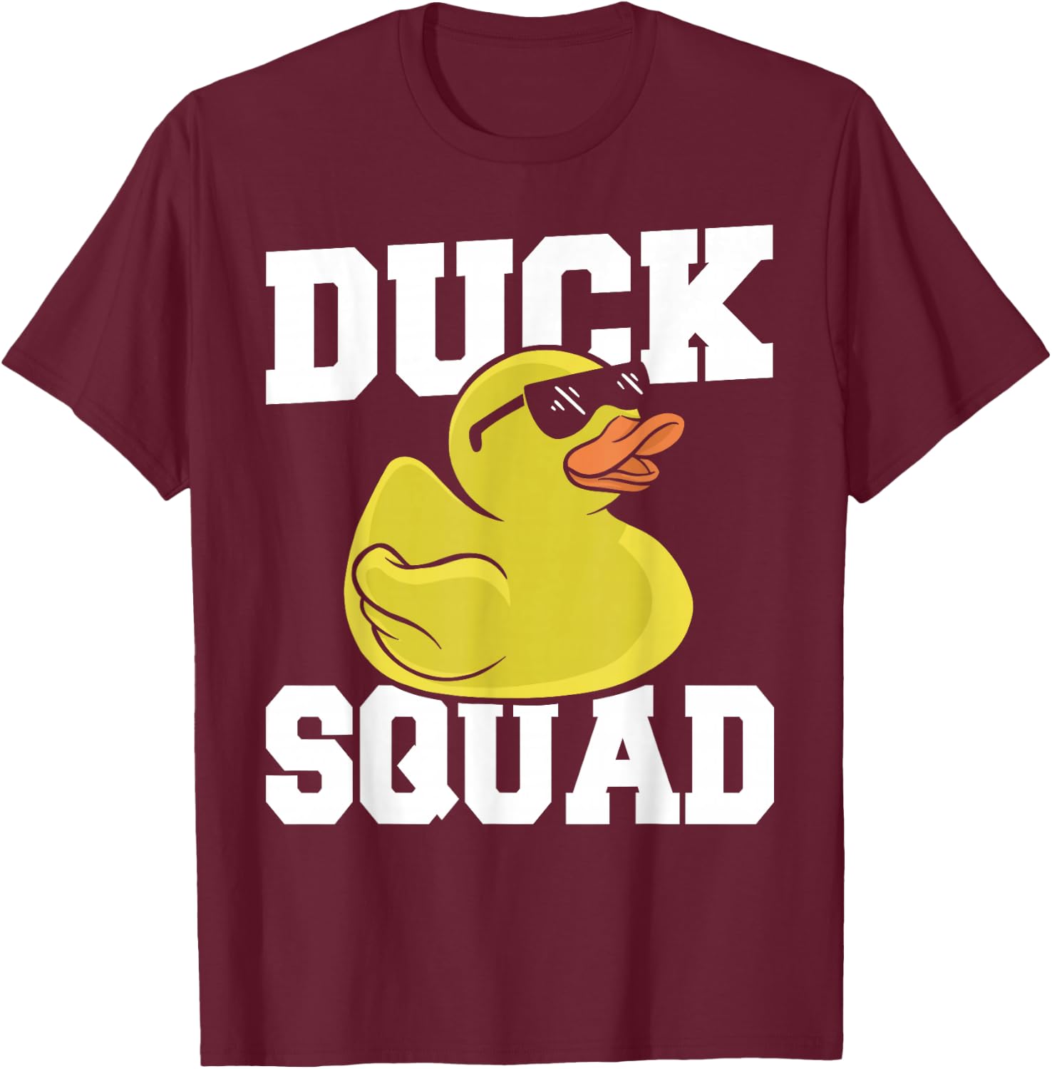 Rubber Ducky Family Rubber Duck Squad T-Shirt - T-Shirt | Maroon