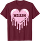 Weirdo Dripping Heart Pastel Goth Emo Punk Aesthetic T-Shirt - T-Shirt | Maroon