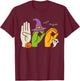 Boo Hands American Sign Language Pride ASL Halloween Witch T-Shirt - T-Shirt | Maroon