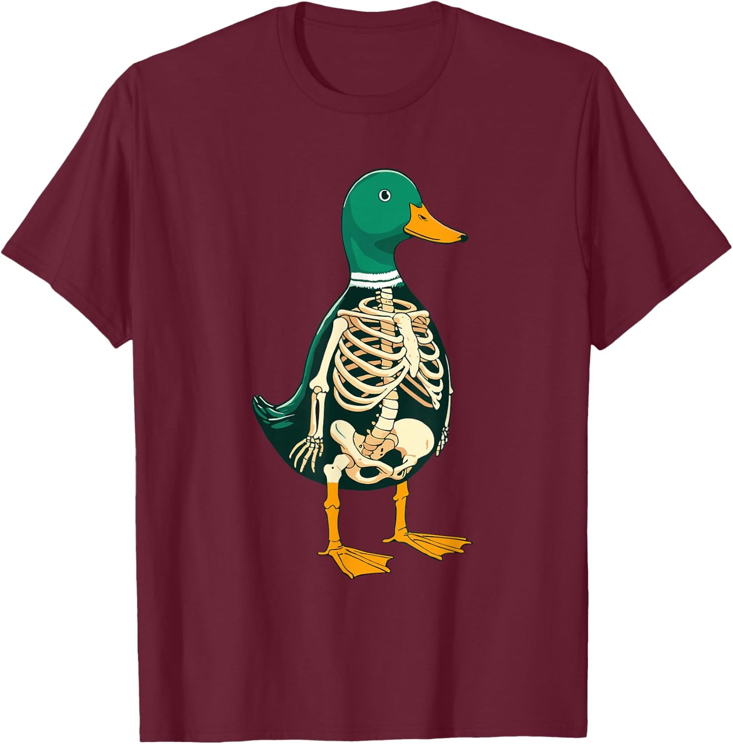 X-ray Duck Body Anatomy Radiography Radiologist Skeleton T-Shirt - T-Shirt | Maroon