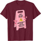 Not In The Mood, Approach With Caution Quote T-Shirt - T-Shirt | Maroon