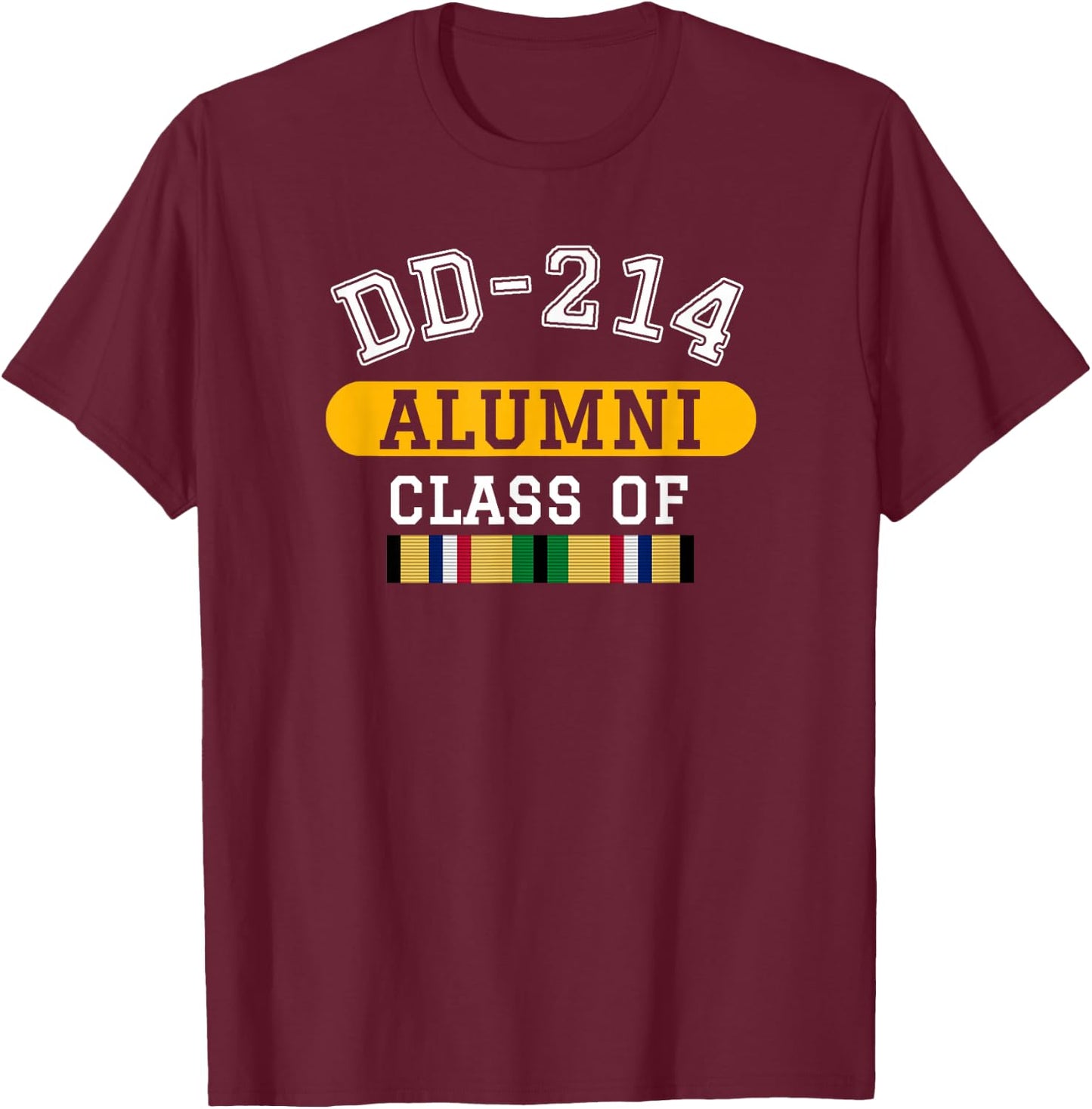 DD-214 Alumni Class of Desert Storm Veteran Pride T-Shirt - T-Shirt | Maroon