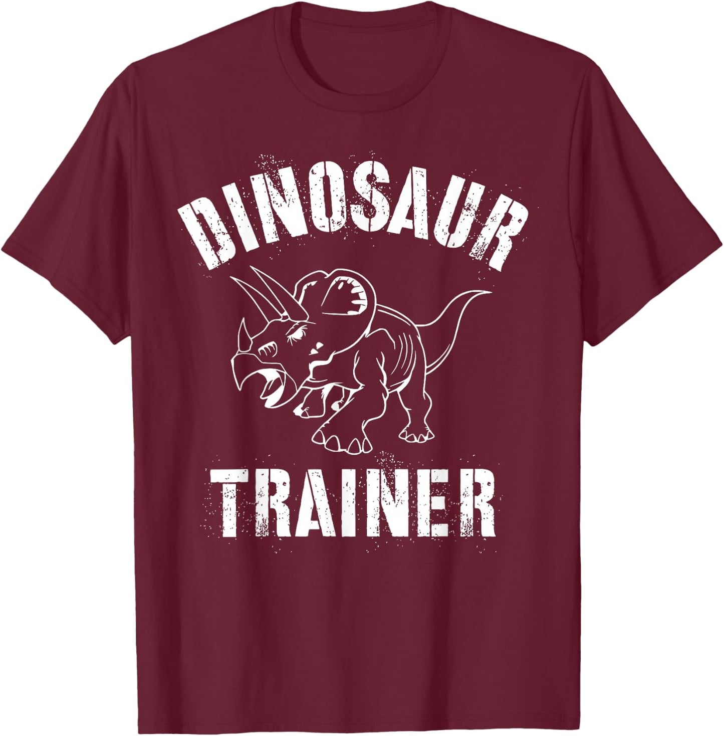 Dinosaur Trainer Funny Dinosaur T-Shirt - T-Shirt | Maroon