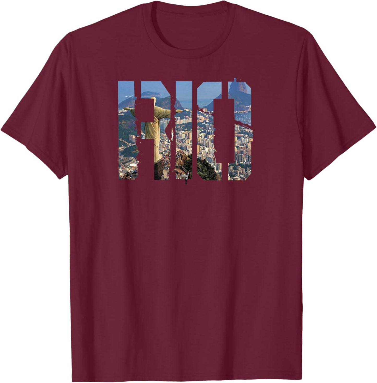 Rio de Janeiro Brazil t shirt T-Shirt - T-Shirt | Maroon