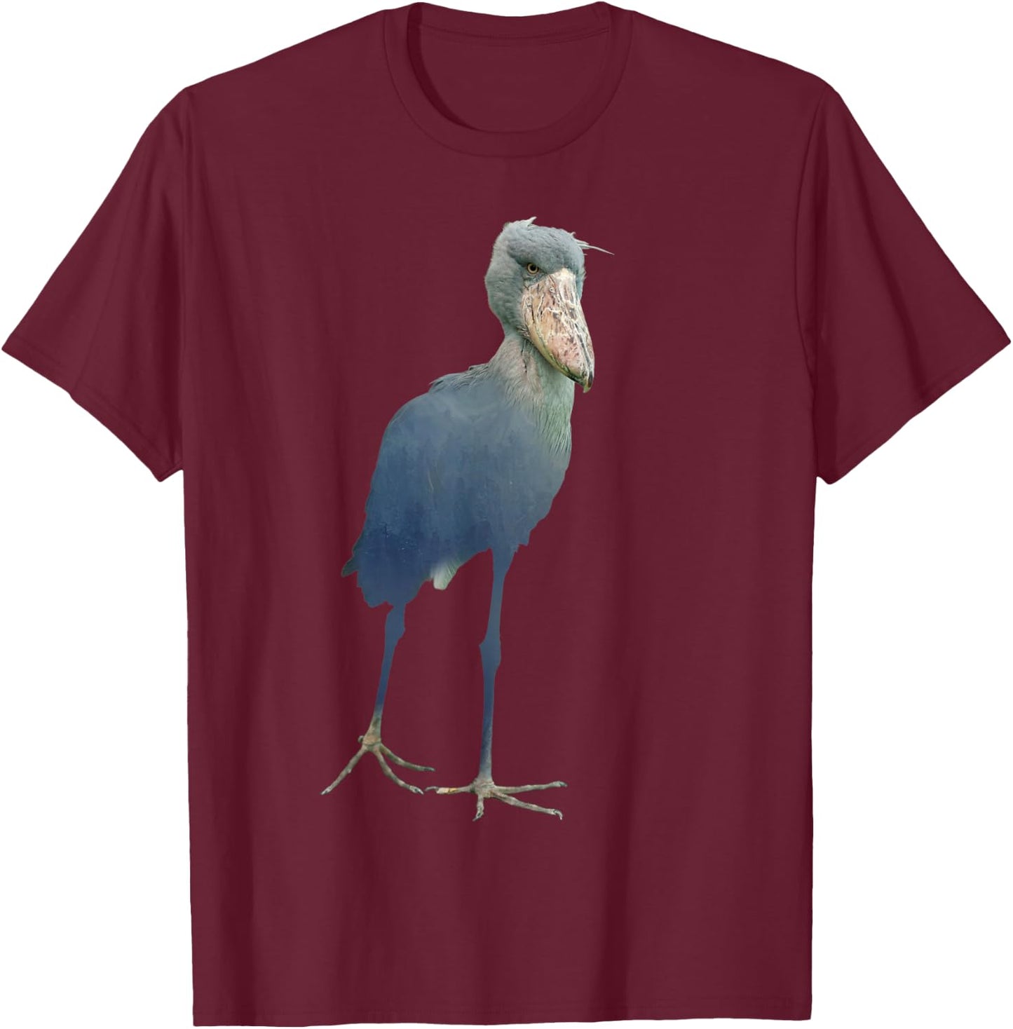 Schuhschnabel Abu Markub Bird Funny , black T-Shirt - T-Shirt | Maroon
