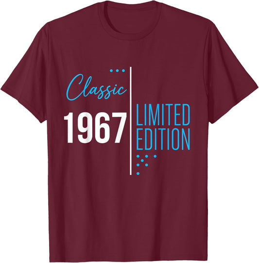 Classic Limited Edition 1967 Vintage 59th Birthday 59 Men T-Shirt - T-Shirt | Maroon