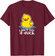 I Don't Give A Duck Lustiges Geschenk T-Shirt - T-Shirt | Maroon
