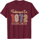 Birthday Man 52 Years Made in 1972 Vintage Humor , Black T-Shirt - T-Shirt | Maroon