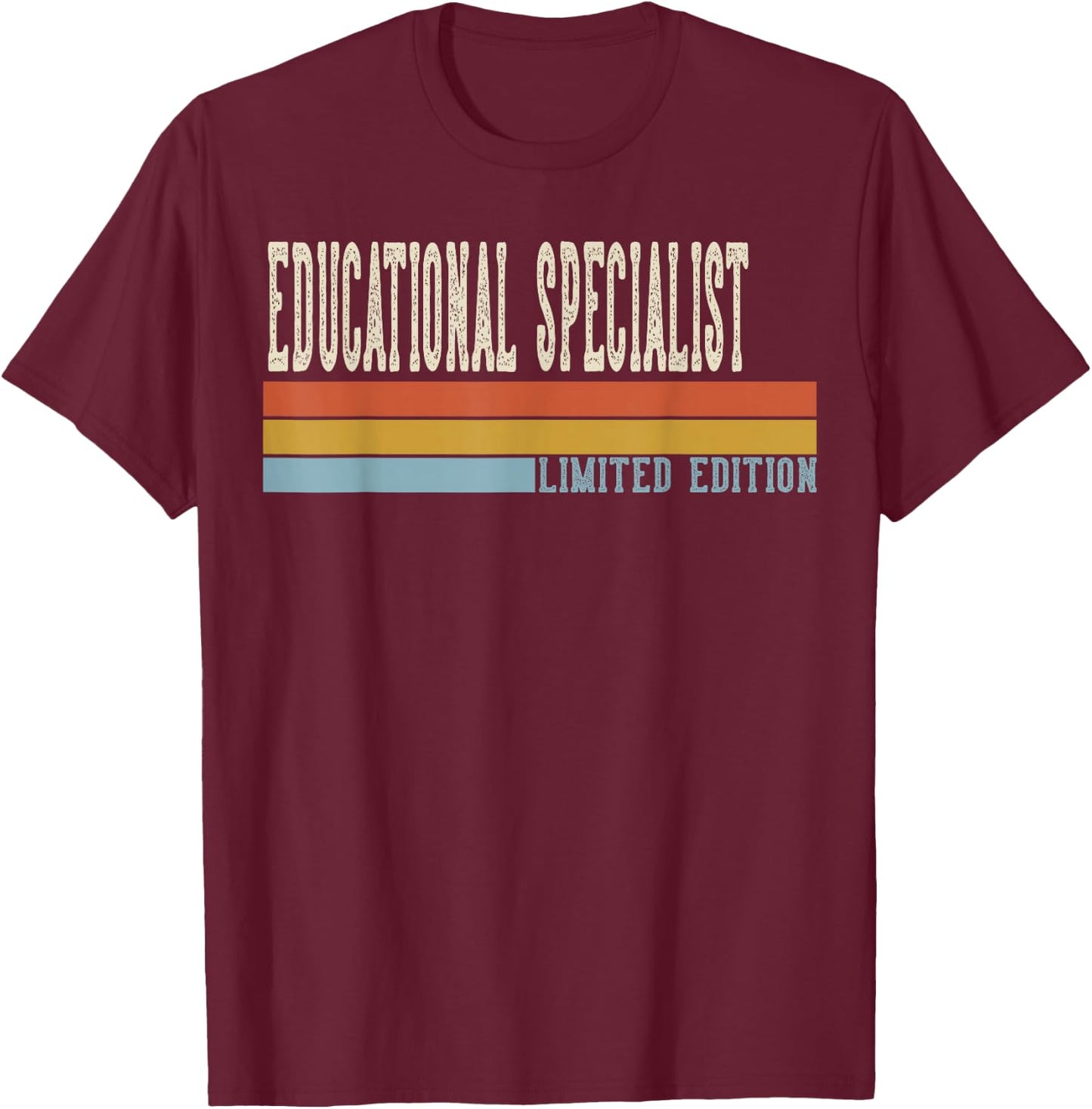 Educational Specialist Week Vintage Back to School Day T-Shirt - T-Shirt | Maroon
