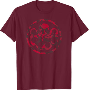 Marvel Hail Hydra Camo Print Graphic C2 T-Shirt - T-Shirt | Maroon