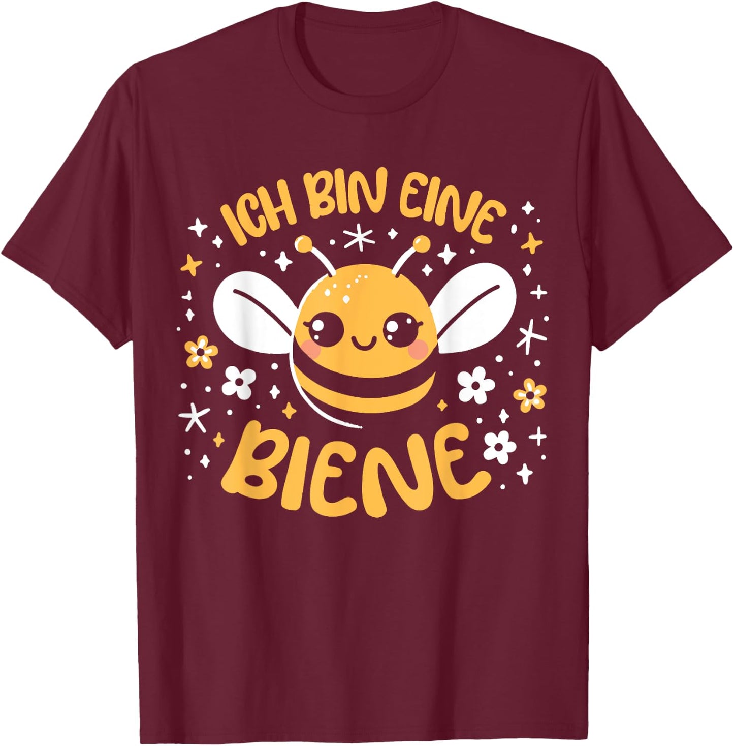 Funny Bee Costume for Carnival Children's Girls' , black T-Shirt - T-Shirt | Maroon
