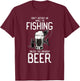 Beer Fishing T-Shirt - T-Shirt | Maroon