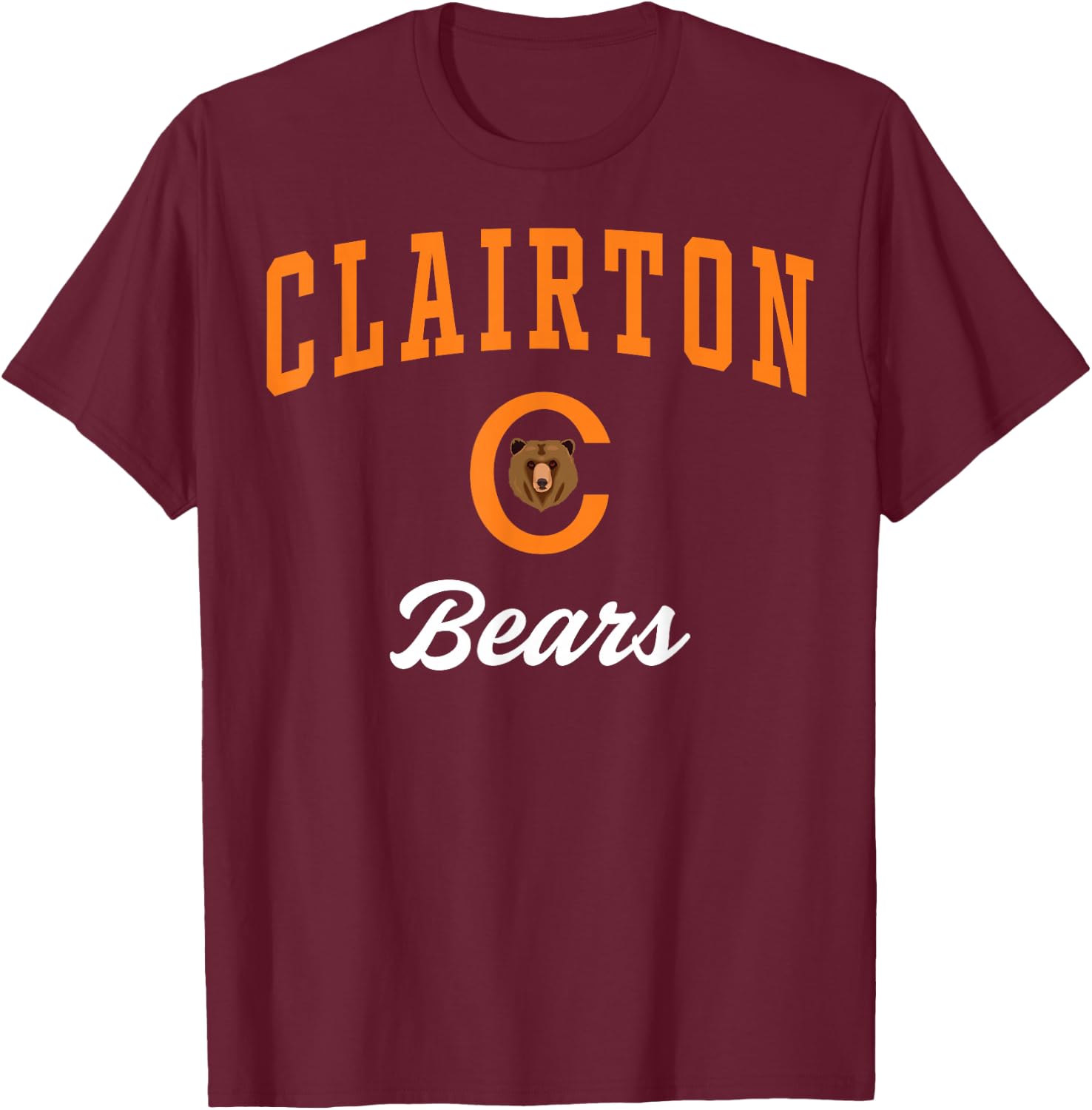 Clairton High School Bears T-Shirt - T-Shirt | Maroon