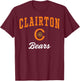 Clairton High School Bears T-Shirt - T-Shirt | Maroon